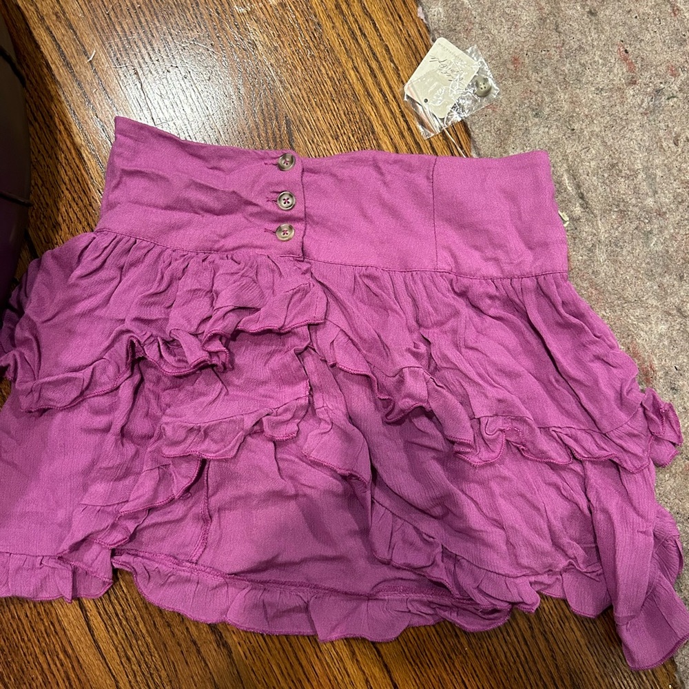 Ruffled Purple Skirt
